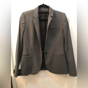 J. Crew 1035 Super 120s grey blazer